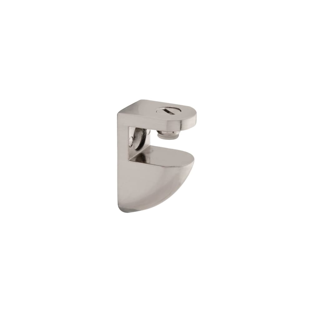Altro Curve Shelf Support Bracket - 10-12mm Shelf Thickness - Brushed Chrome - Pack of 4