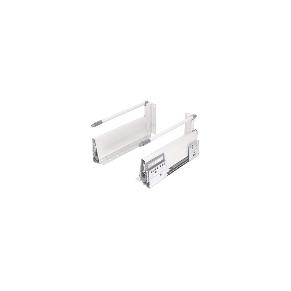 Klug Innobox Soft Close Drawer Pack - Includes 1 x Pair of Rods - (H) 140mm x (D) 450mm - White