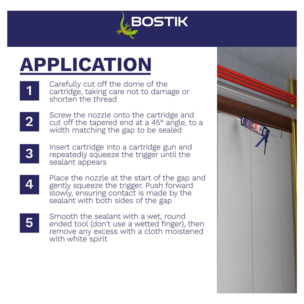 Bostik FP403 Fireseal Hybrid Sealant - 290ml - Grey