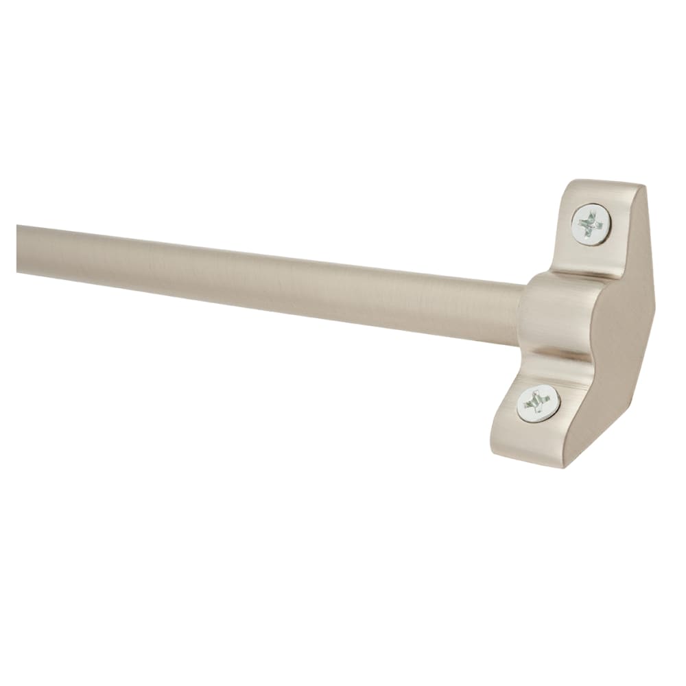 Altro Stair Rod with Plain Finials - 900mm Length - Satin Nickel