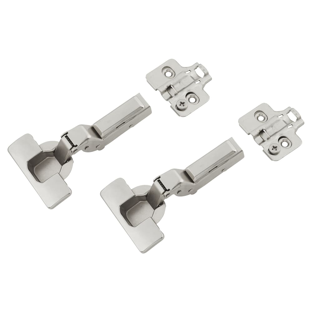 Klug Clip-on Soft Close Cabinet Hinge with Hinge Covers - 95° - Inset - Pair