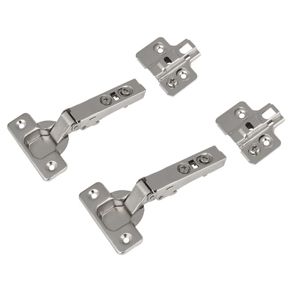 Klug Clip-on Soft Close Cabinet Hinge with Hinge Covers - 95° - Inset - Pair