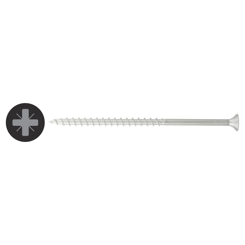 Reisser R2 Retinox Pozi Countersunk Wood Screws - 5.0 x 100mm - A2 Stainless Steel - Pack of 200
