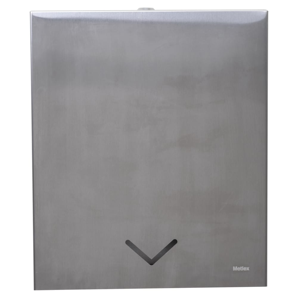 Metlex Kepler Wall Mounted Lockable Paper Towel Dispenser - 280 x 112 x 325mm - Brushed Stainless Steel 