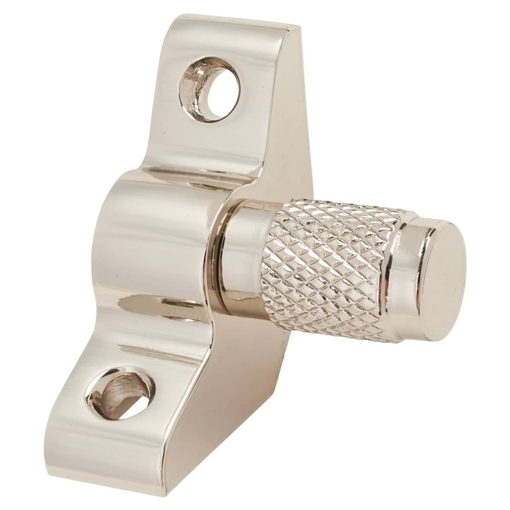 Altro Stair Rod with Knurled Finials - 900mm Length - Polished Nickel