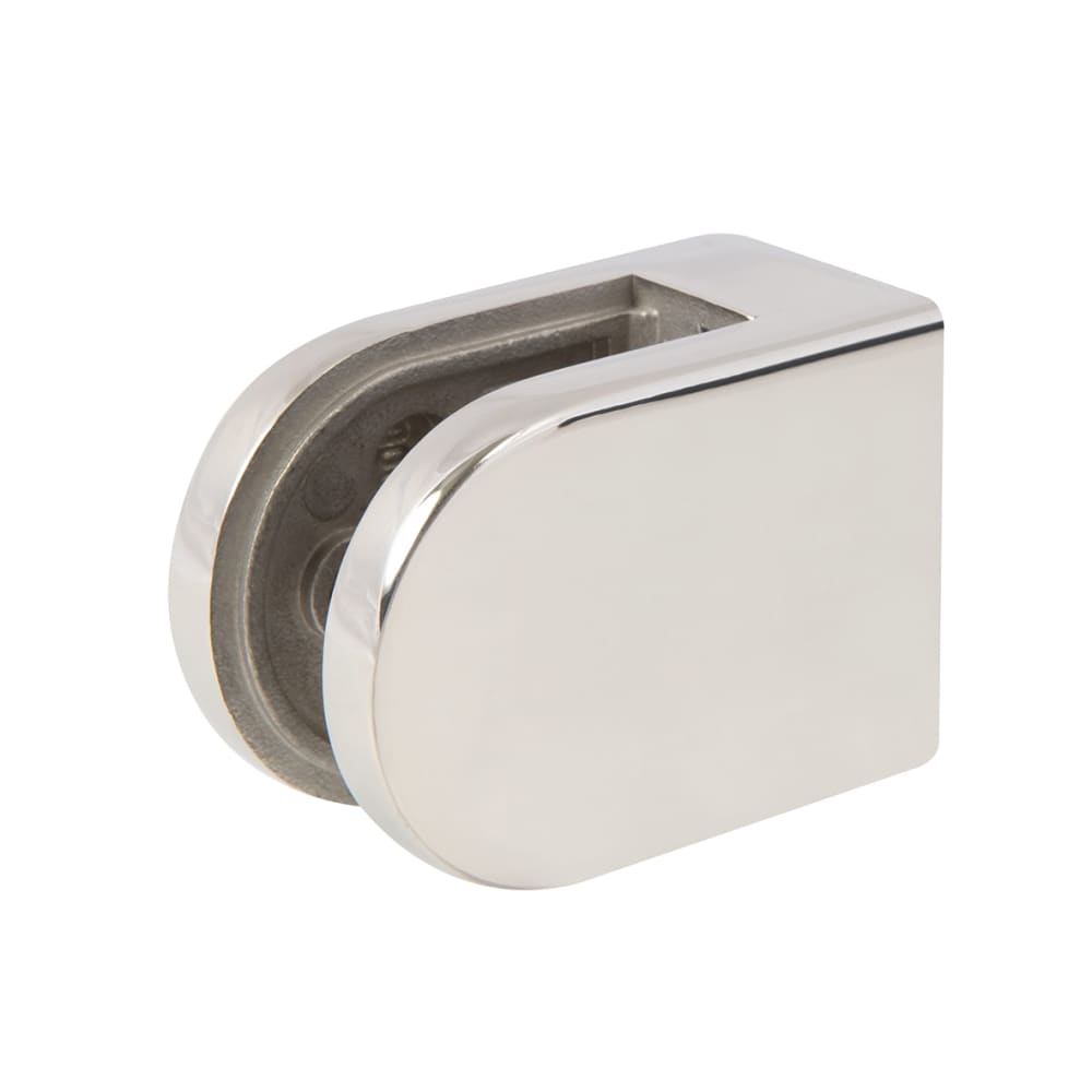 Bohle D Shaped Balustrade Clamps & Inserts - 10mm Glass - 63mm x 45mm ...