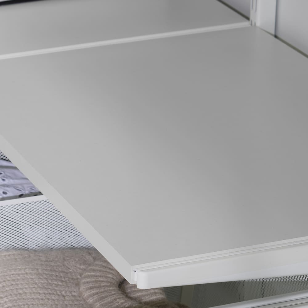 elfa Top Track System - Click In White Edged Melamine Board/Shelf - 605 x 323 x 20mm - White