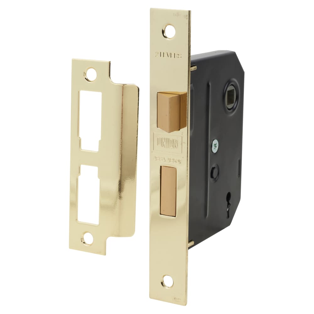 Union 2295 UNION 2295 2 Lever Sashlock - 76mm Case - 57mm Backset - Polished Brass ...