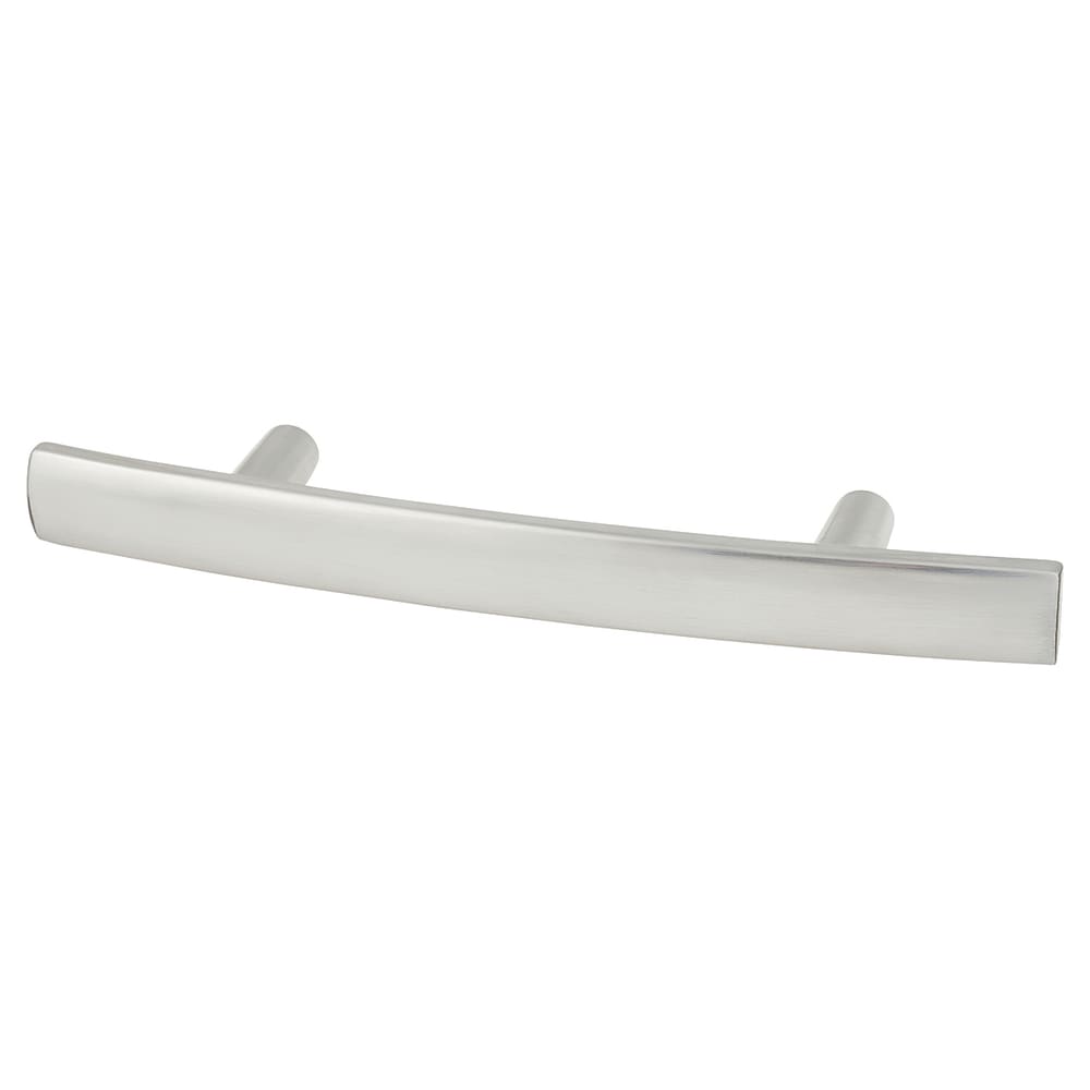 Altro 14mm Curved T-Bar Cabinet Pull Handle - 128mm Centres - Satin Chrome