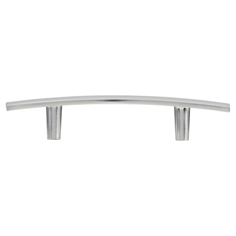 Altro 14mm Curved T-Bar Cabinet Pull Handle - 128mm Centres - Satin Chrome