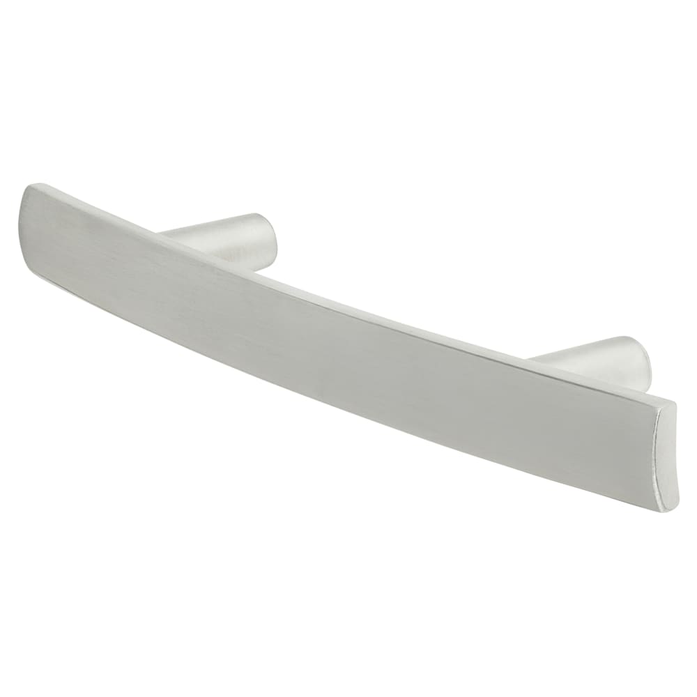 Altro 14mm Curved T-Bar Cabinet Pull Handle - 128mm Centres - Satin Chrome