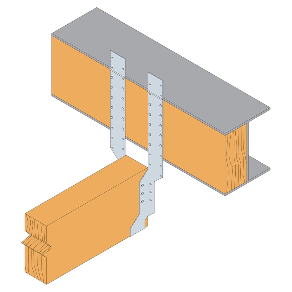 Simpson Strong Tie Joist Hanger - Adjustable Height Strap - Long Leg - 125mm Width