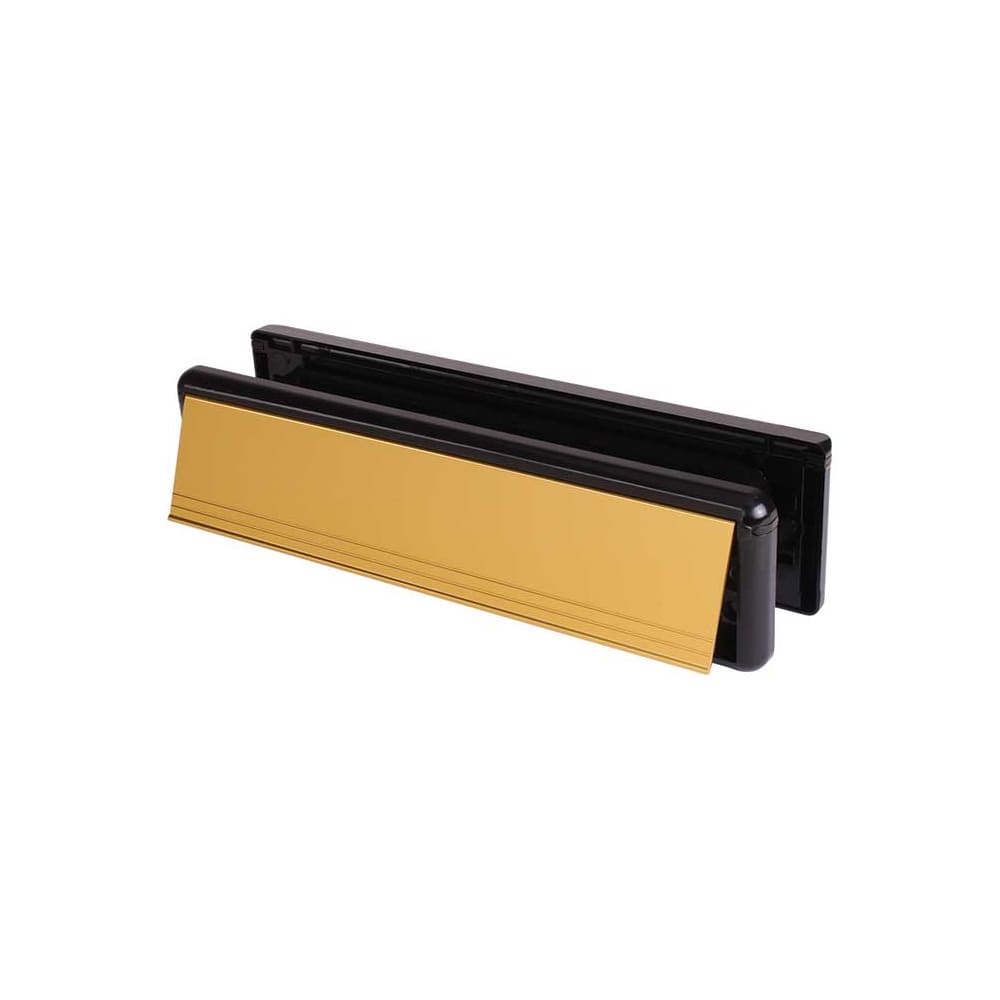 Yale Seal Letter Plate - 304 x 70mm - Door Thickness 20-40mm - Gold