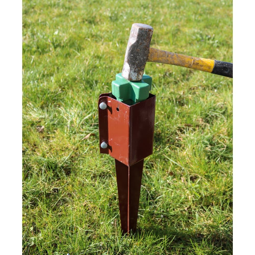 TIMCO Drive In Spike - Bolt Secure - 50 x 50 x 450mm - Oxide Red