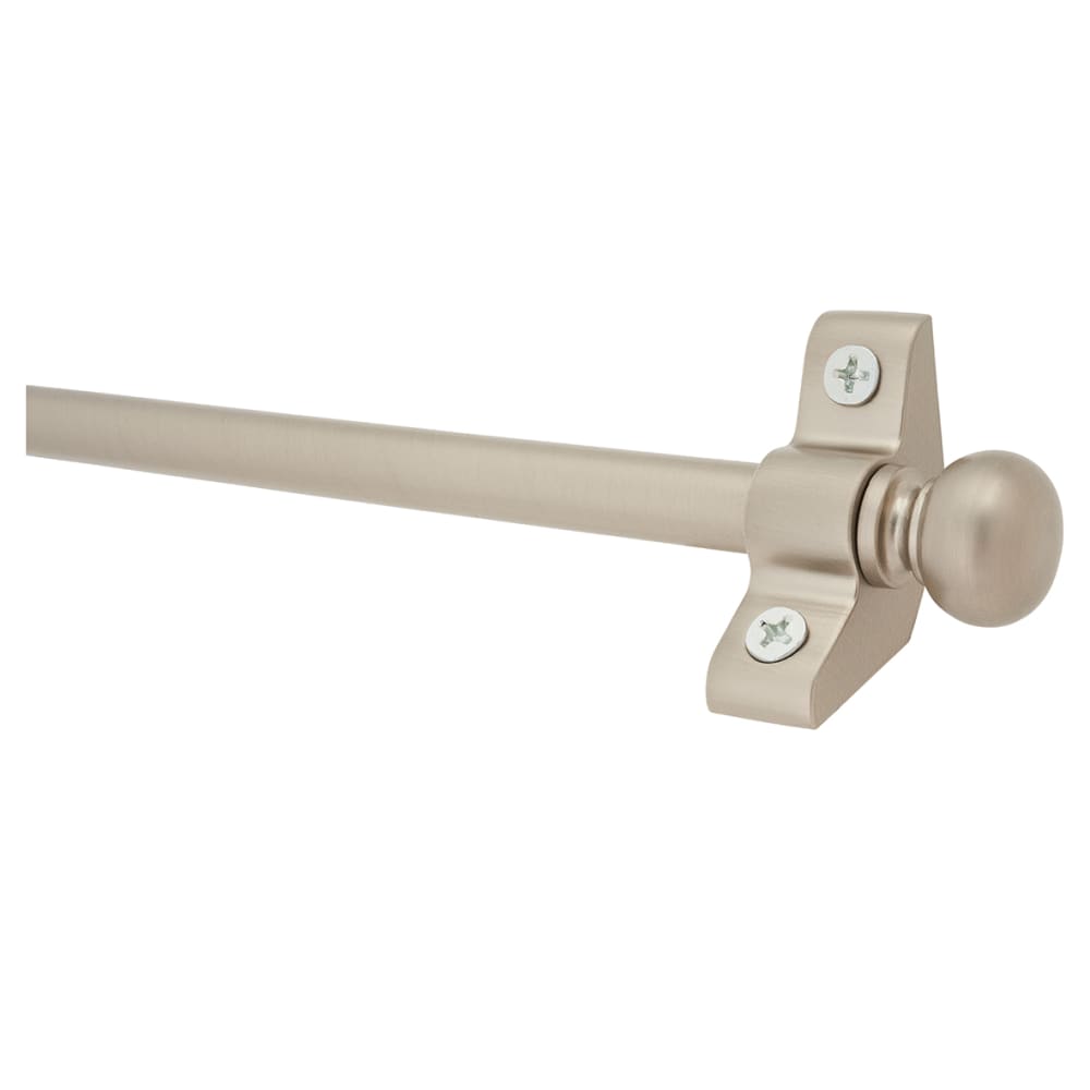 Altro Stair Rod with Round Bulb Finials - 900mm Length - Satin Nickel