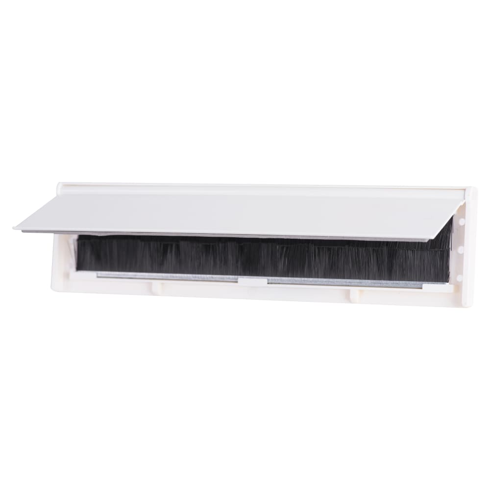 Stormguard Internal Letter Box Draught Seal With Flap - 292 x 75mm - White 