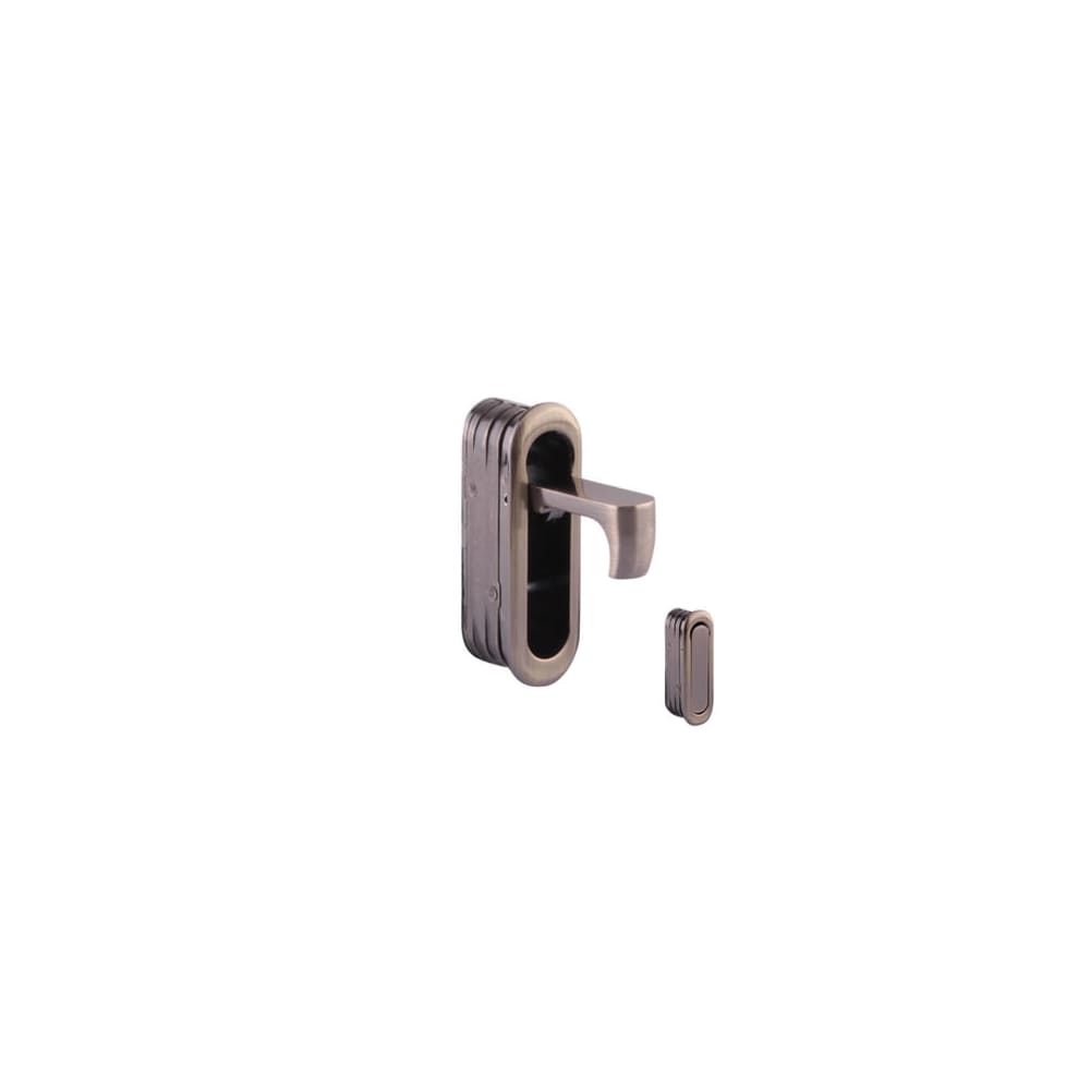 Altro Door Edge Finger Pull - 58 x 18 x 18mm - Antique Brass