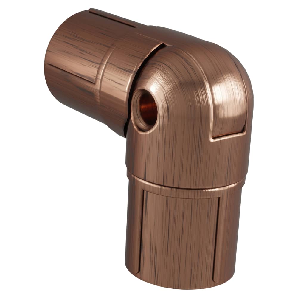 Rothley 25mm Bay Window Curtain Pole Bracket - Antique Copper