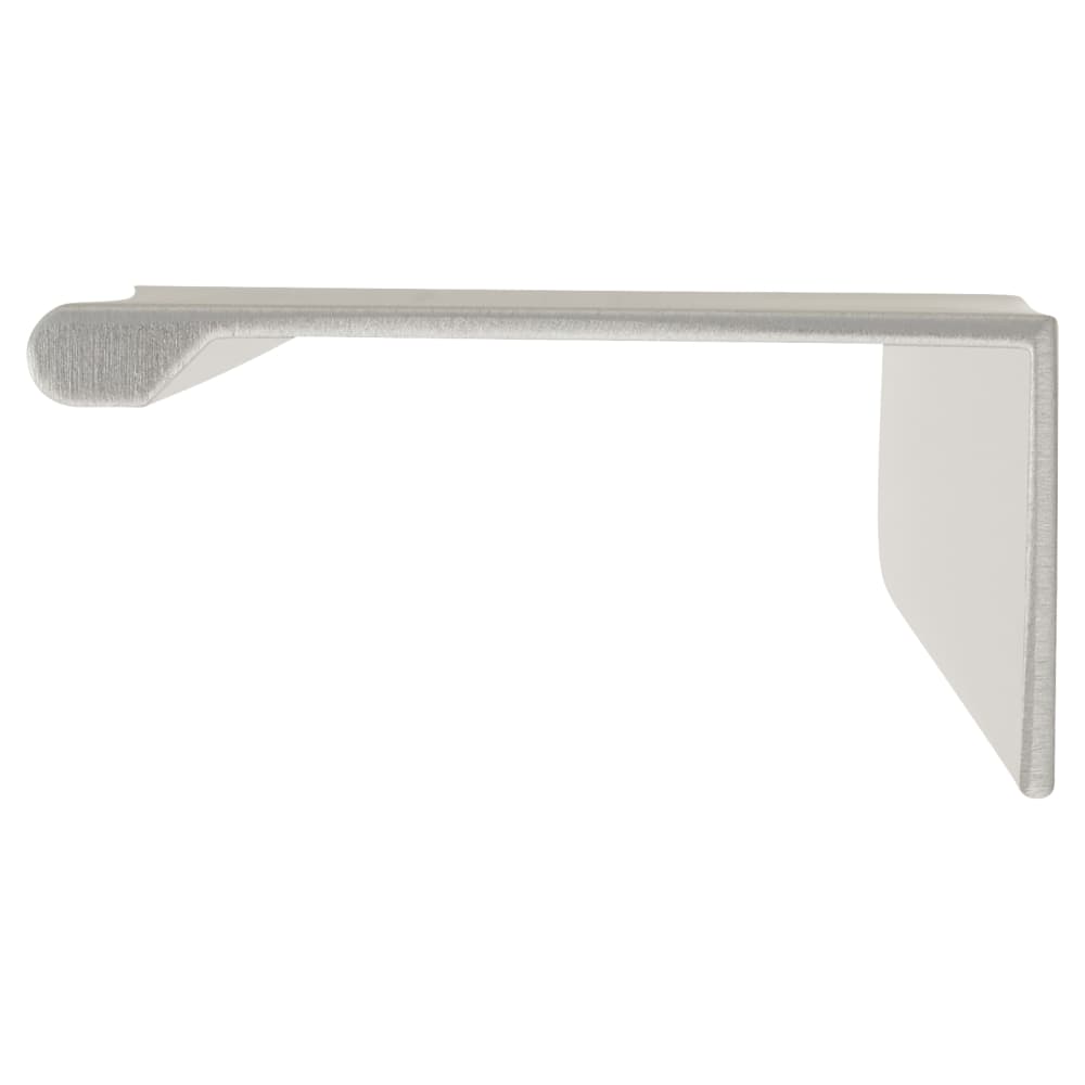Touchpoint Serva Lipped Edge Cabinet Pull Handle - 128mm Centres - Brushed Aluminium