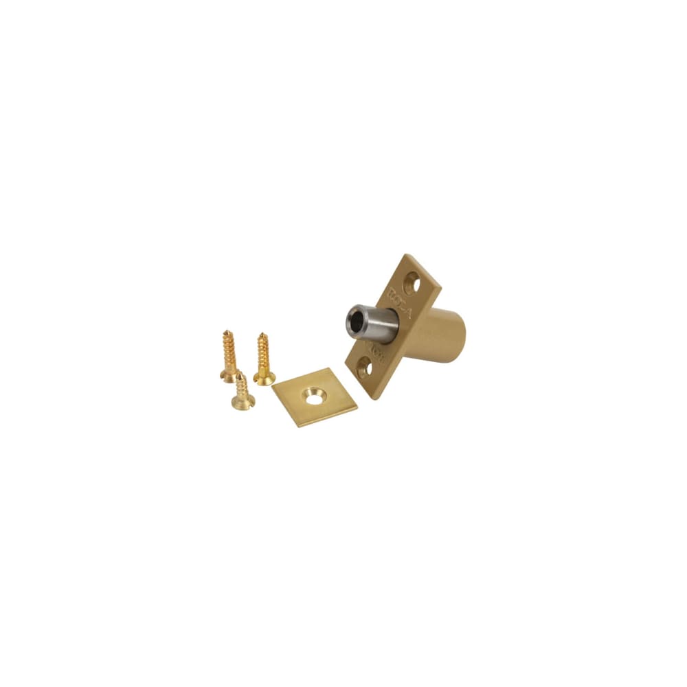 Bramah Rola Retractable Egress Sash Window Stop - 22 x 16mm - Satin Brass