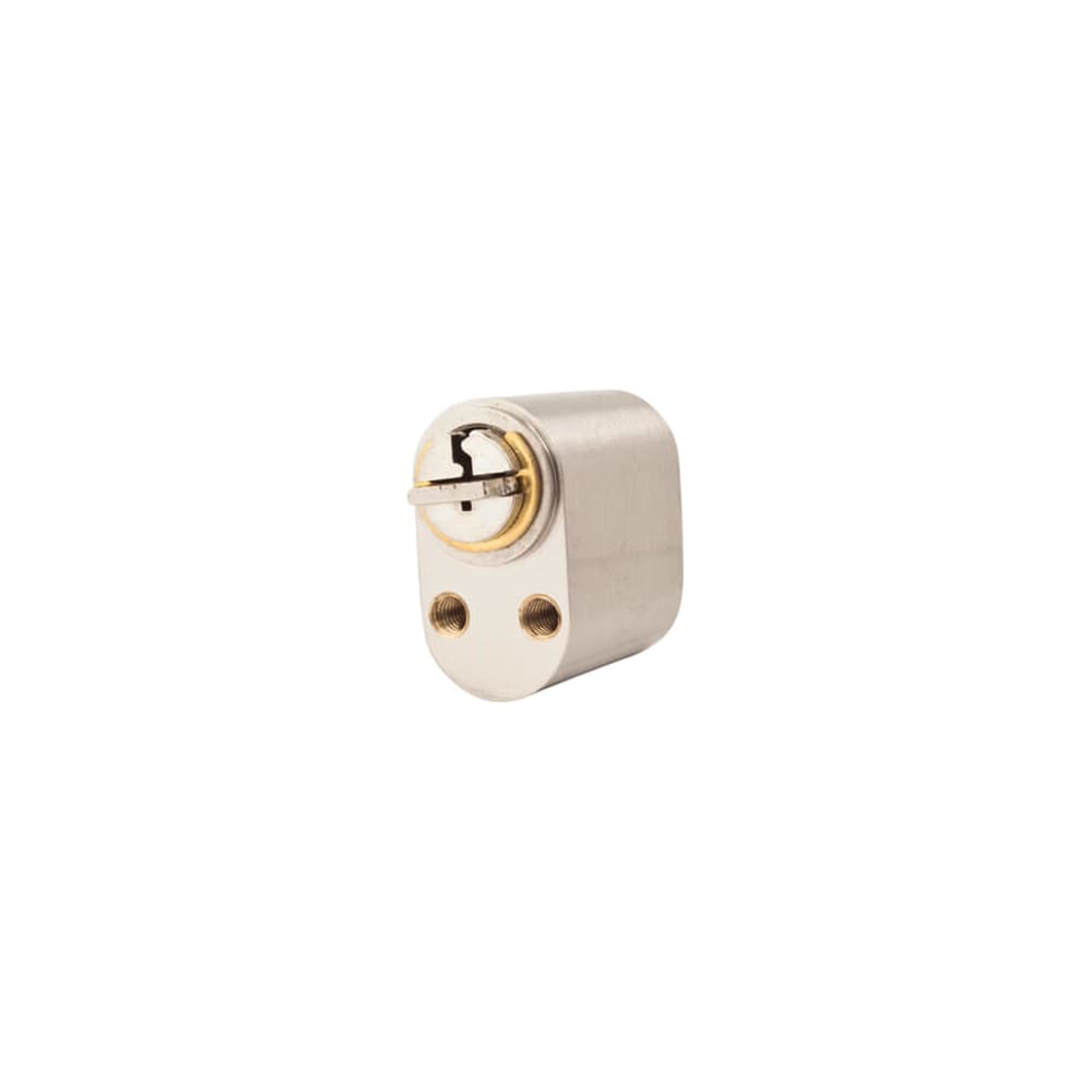 Securefast 6 Pin Scandinavian Oval Cylinder - External - Anti-Drill - Polished Nickel