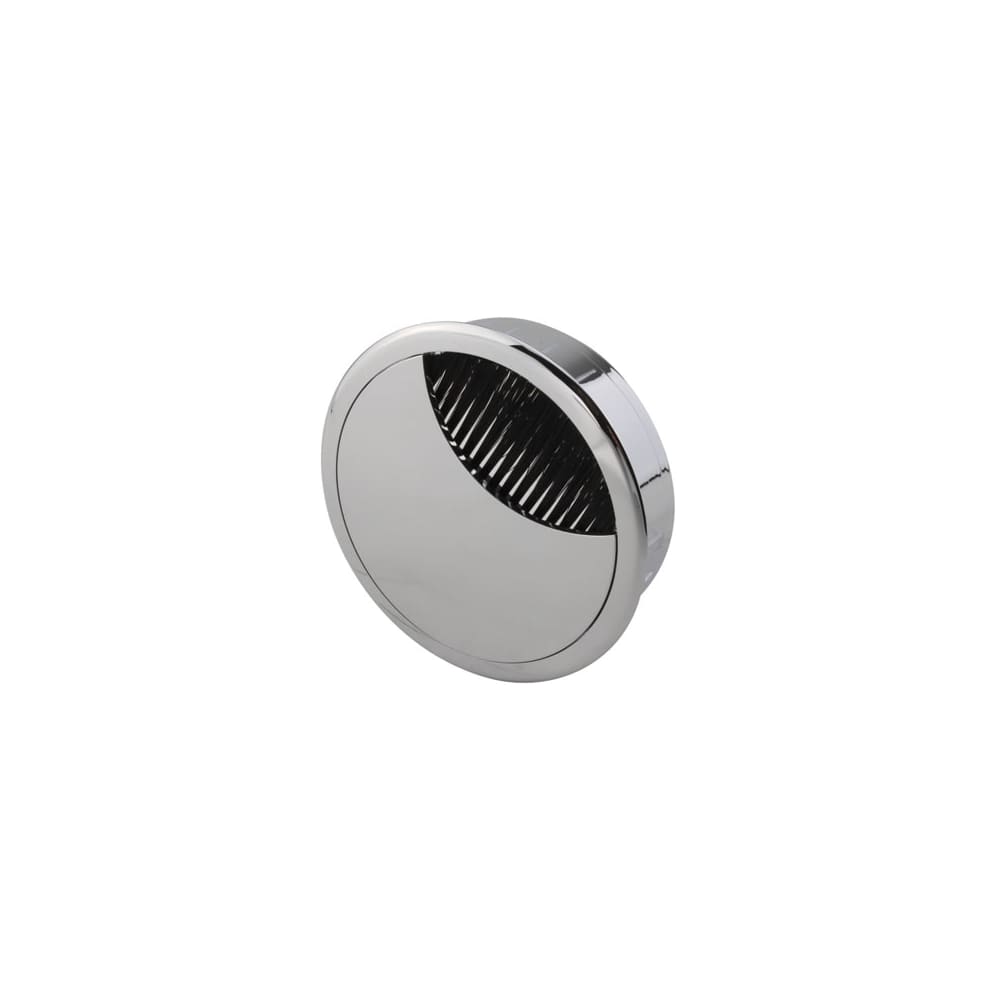 Altro Round Cable Tidy Grommet - 80mm Hole Size - Polished Chrome