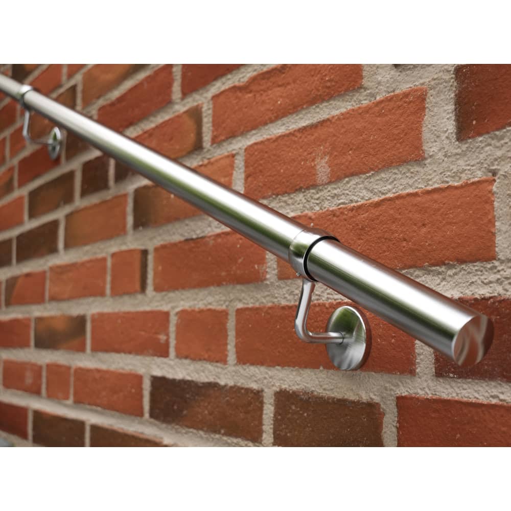 Rothley 40mm Handrail Banister Staircase Rail Support Kit - 3600mm Length - 304 Brushed Stainless