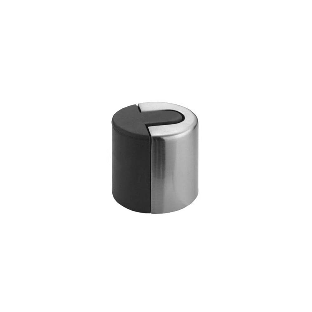 Hampstead Designer Floor Mounted Door Stop - 40 x 40mm - Satin Stainless Steel