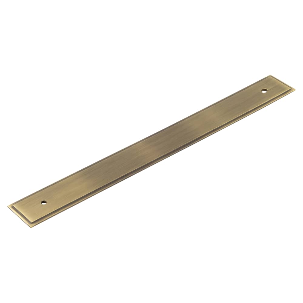 Frelan Hoxton Rushton Cabinet Handle Backplate Only - 268 x 30mm - Antique Brass