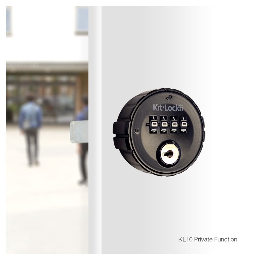 Codelocks Kitlock KL10 Combination Locker and Cabinet Lock - Private - Black