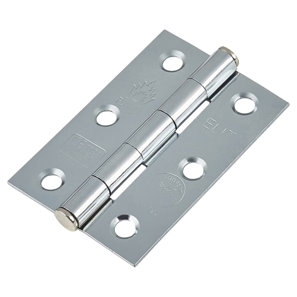 Altro Tubular Latch Pack - 57mm Backset - 3 x Fire Rated Button Tip Hinges - Polished Chrome