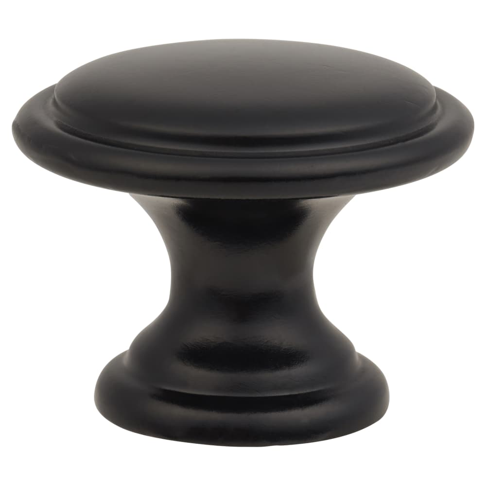Altro Rim Round Cabinet Knob - 30mm Diameter - Matt Black