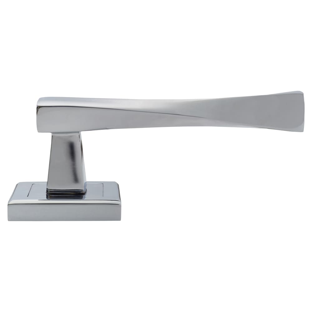Altro Spirit Door Handle on Square Rose - Polished Chrome