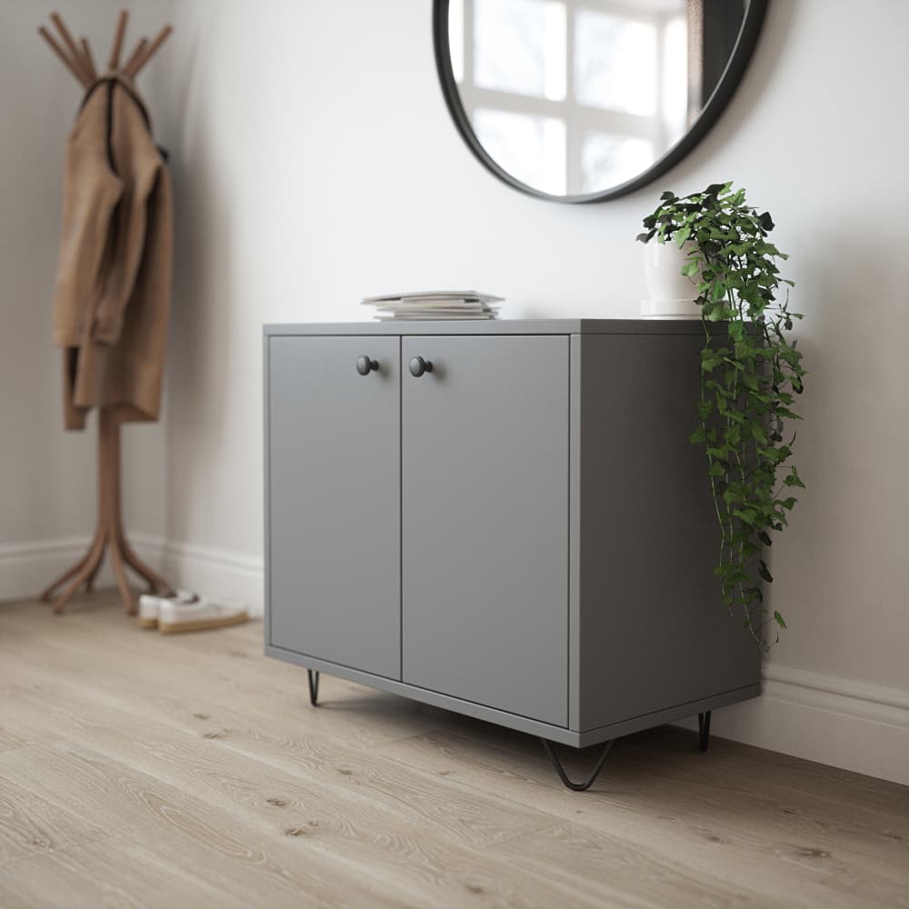 Rothley Hairpin Leg - 2 Pin - 100mm Height - Matt Black