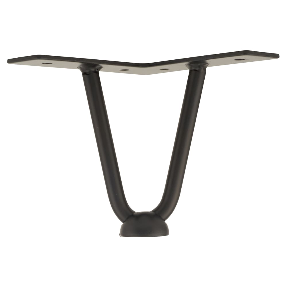 Rothley Hairpin Leg - 2 Pin - 100mm Height - Matt Black