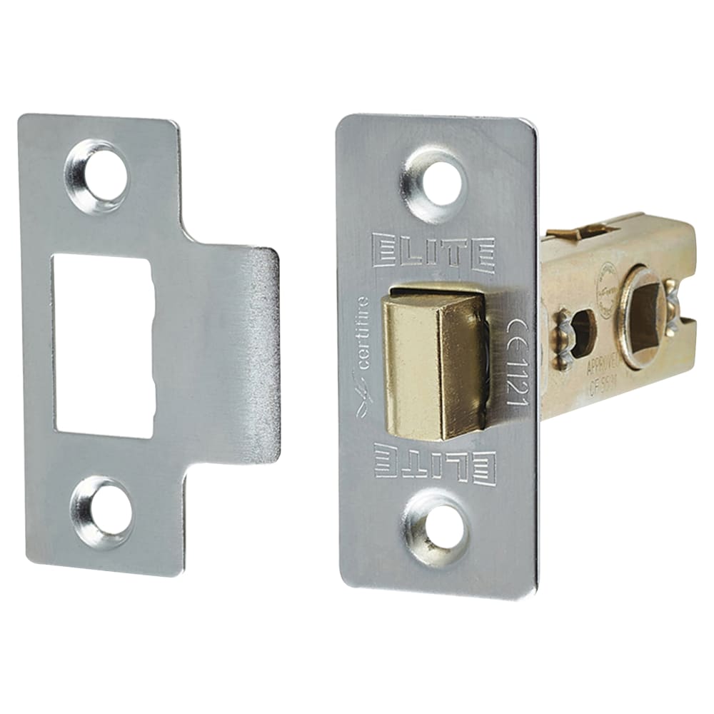 Altro Bella Latch Door Handle on Rose Kit - Satin Chrome