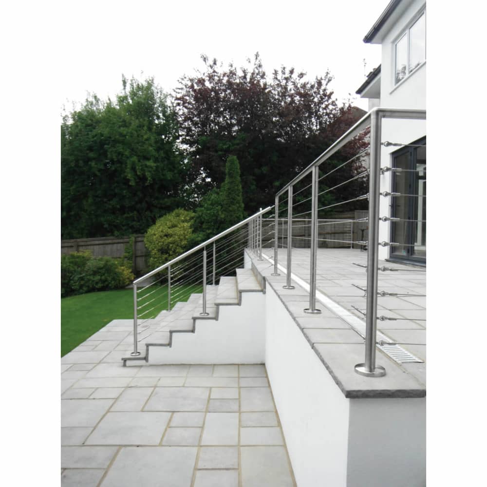 SWR Balustrade Base Plate Cover - 316 Brushed Satin Stainless Steel
