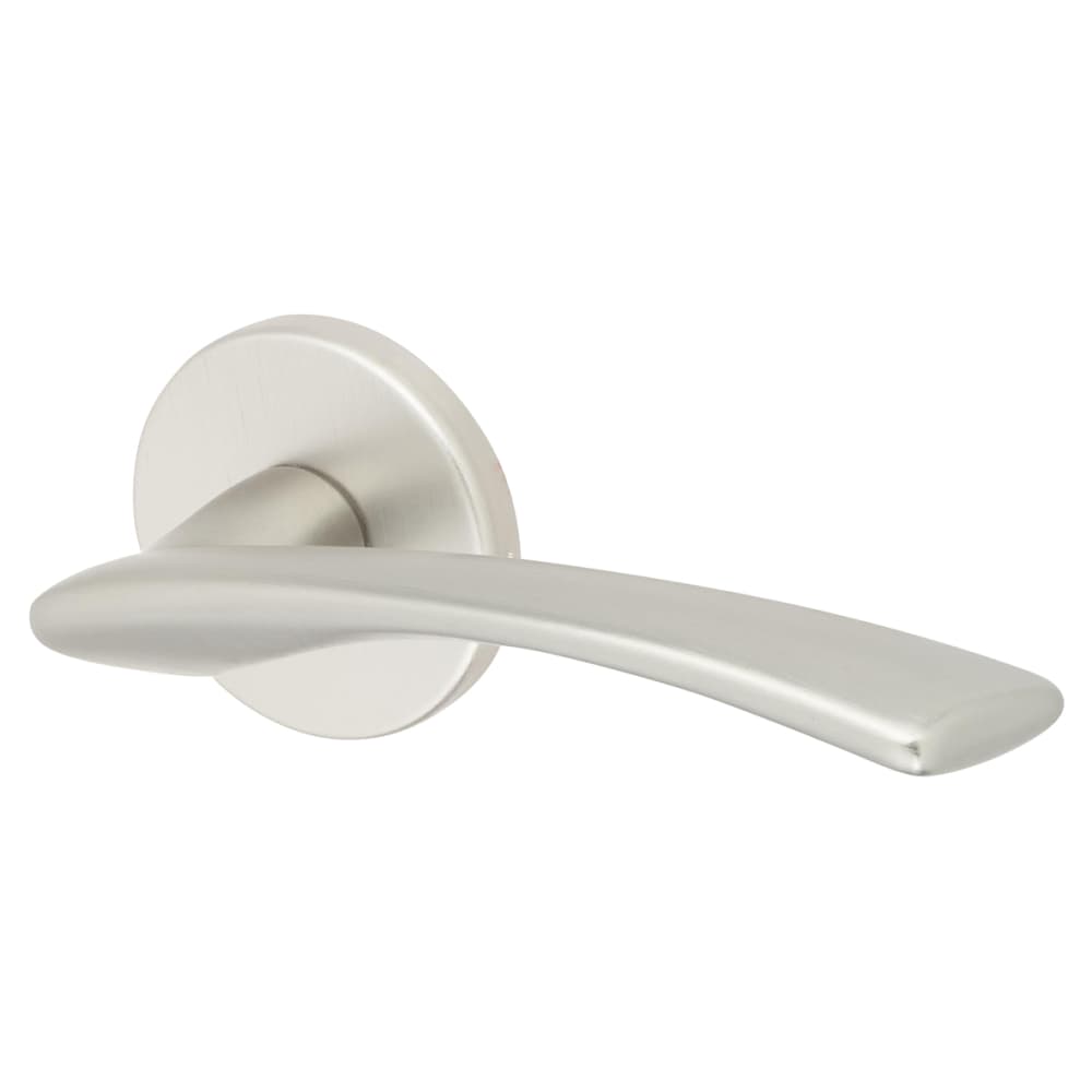 Urfic Easy Click Delta Door Handle on Rose - Satin Stainless Steel