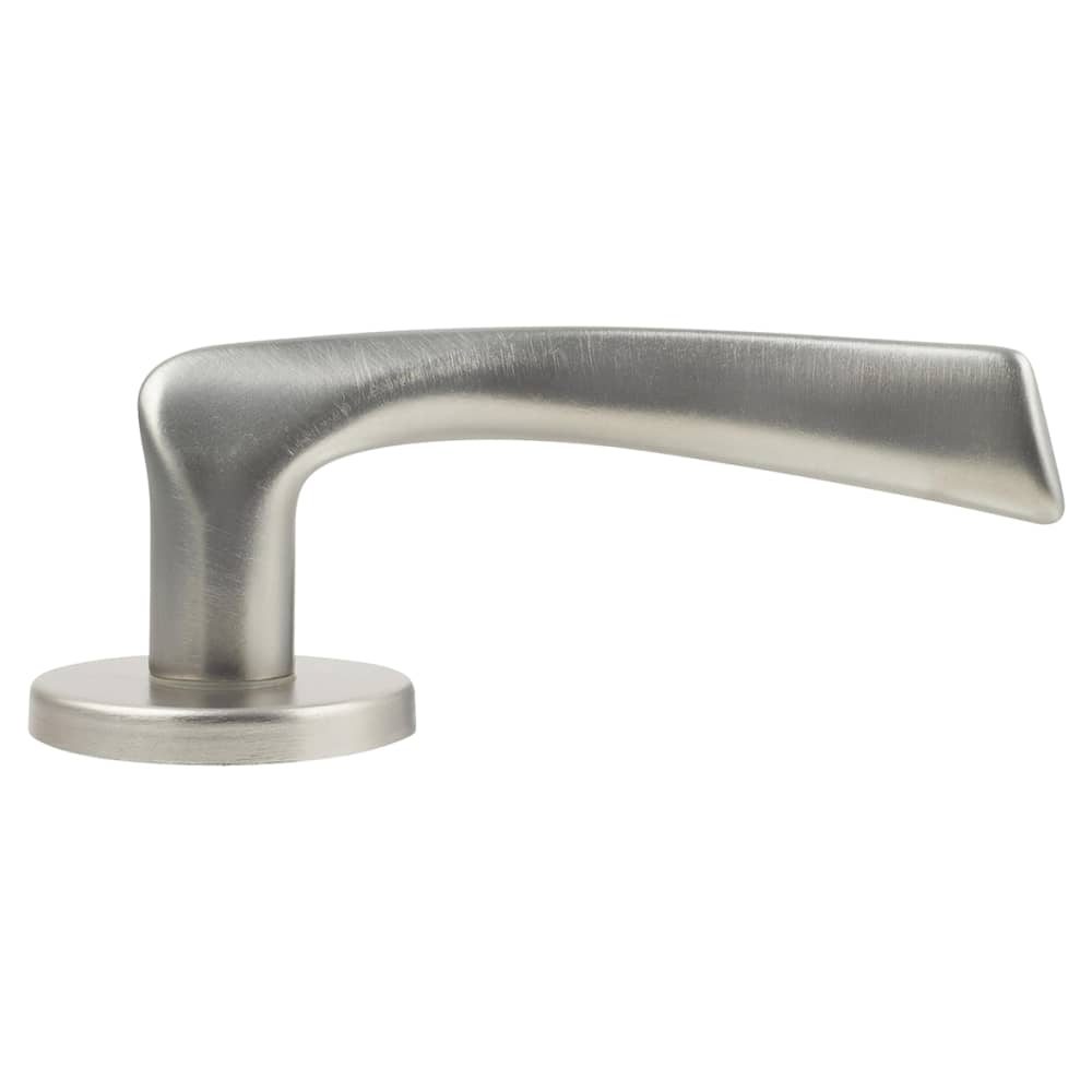 Urfic Easy Click Delta Door Handle on Rose - Satin Stainless Steel