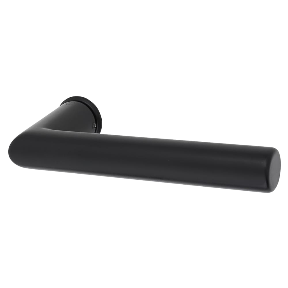 Hoppe Mini Rose Amsterdam Door Handle on Rose - Matt Black