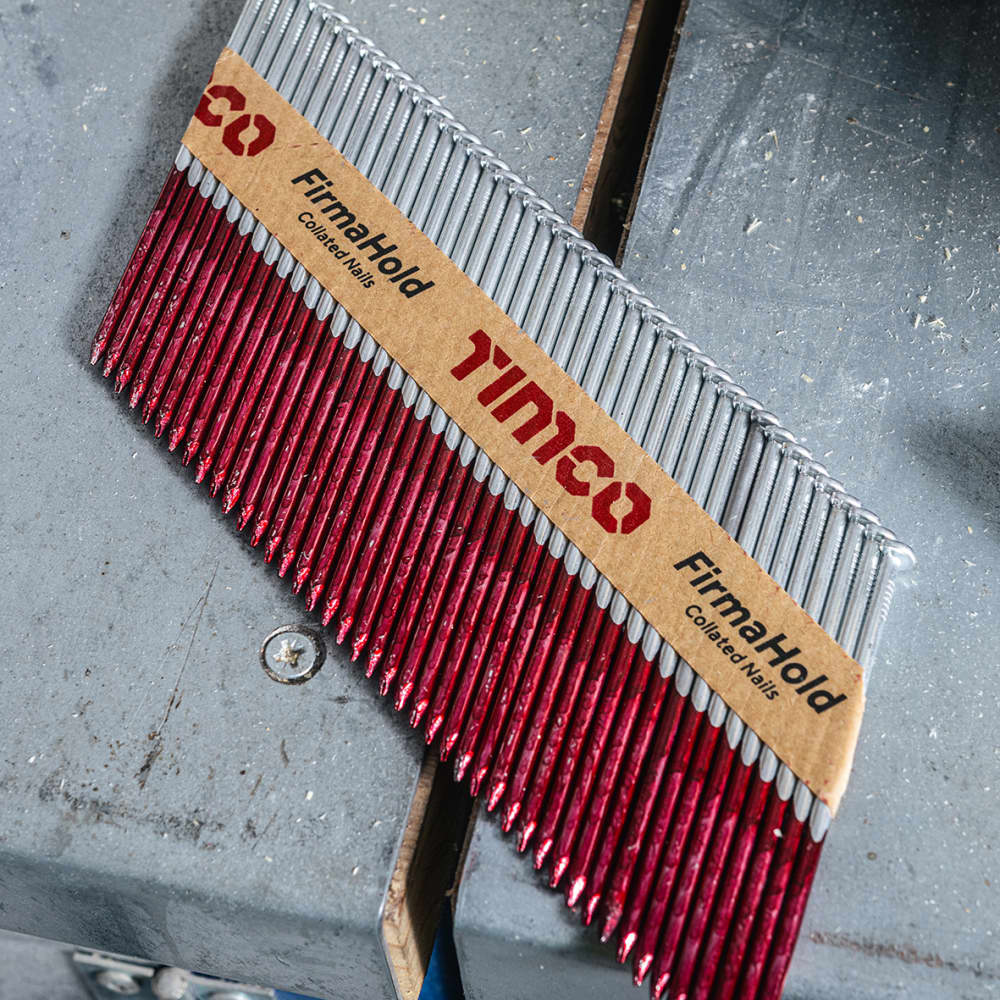 TIMCO FirmaHold First Fix Nail - Plain  - 34° Angled - 3.1 x 90mm - FirmaGalv+ - Pack of 2200