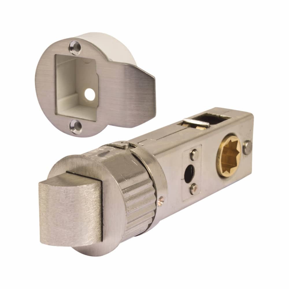 Excel Smartlatch Tubular Latch - 71mm Case - 57mm Backset - Round - Satin Nickel