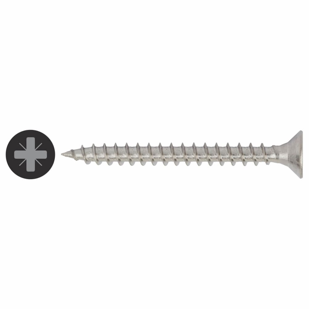 Reisser R2 Retinox Pozi Countersunk Wood Screws - 6.0 x 50mm - A2 Stainless Steel - Pack of 200