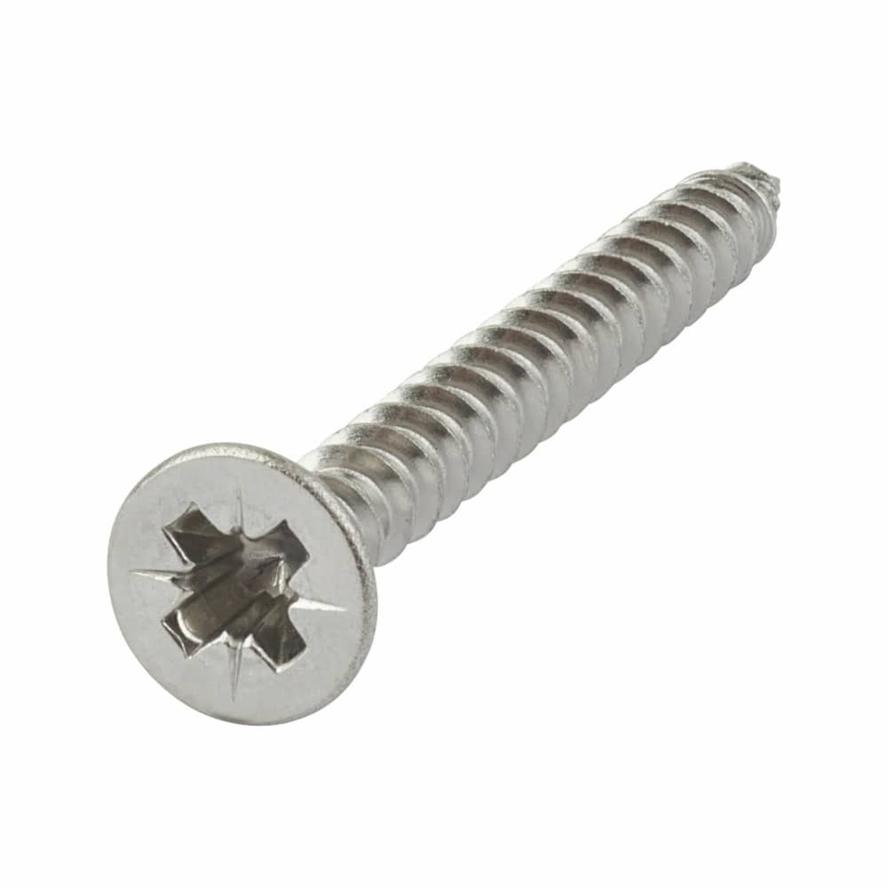 Reisser R2 Retinox Pozi Countersunk Wood Screws - 6.0 x 50mm - A2 Stainless Steel - Pack of 200