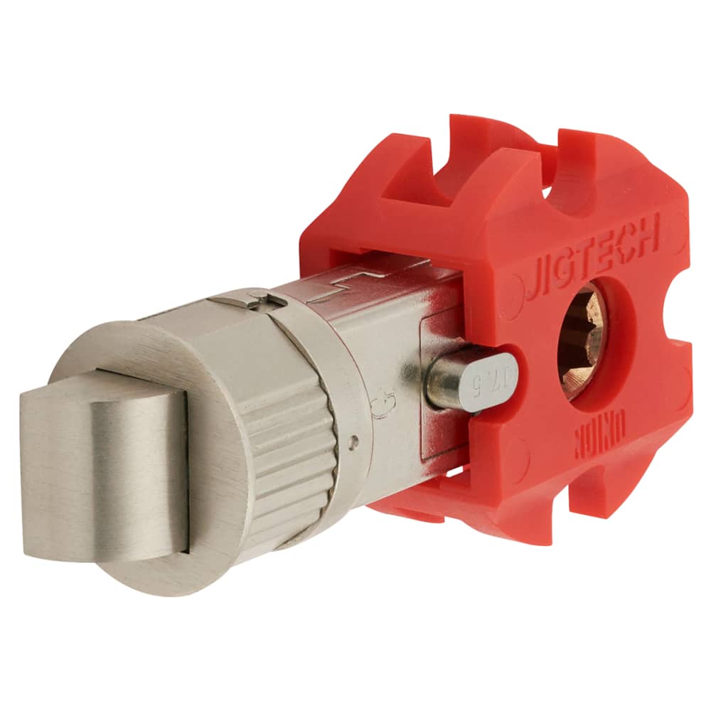 Jigtech Smartlatch Privacy Latch 57mm Backset Satin Nickel IronmongeryDirect Same Day