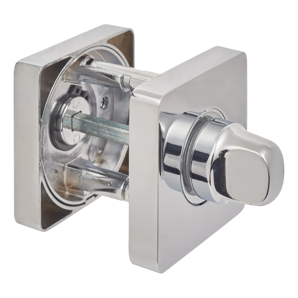 Jigtech Square Bathroom Turn & Release Set Polished Chrome