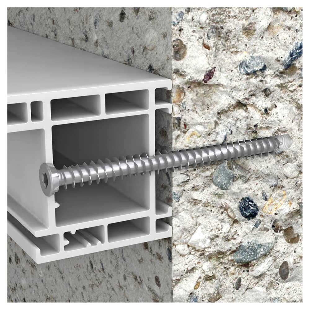 Rawlplug Frame Screw for Concrete - 7.5 x 52mm - Pack of 100