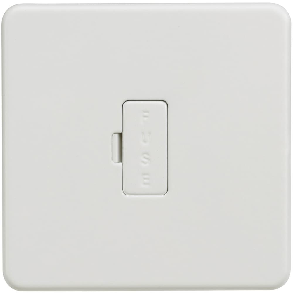 Despatch Spur Knightsbridge 13A 1 Gang Screwless Flat Plate Unswitched Fused Spur ...