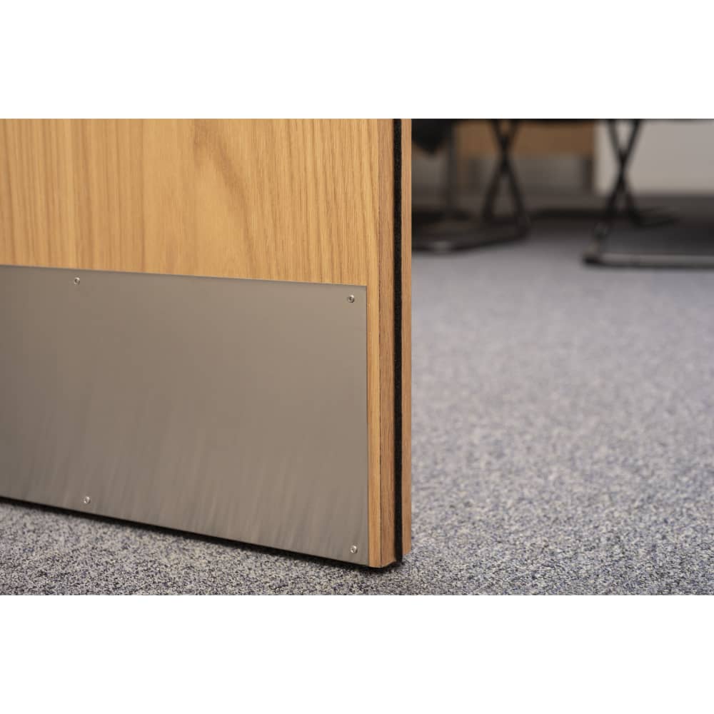 316 Stainless Steel Kick Plate / Finger Plate - Made to Measure - 1.5mm - Satin