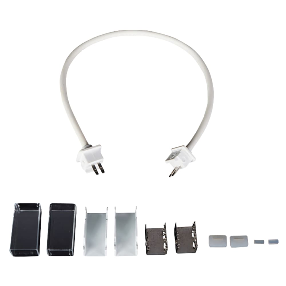 Integral LED Soldering Free End to End Connector with Cable for 13 x 12mm Top Bend Neon Strip Light